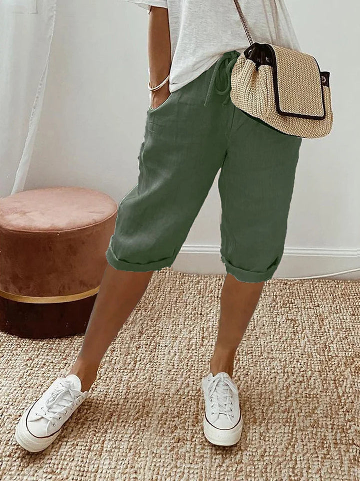 Mila | Damen Shorts Kurze Hosen Sommer Relaxed Fit Atmungsaktiv 3