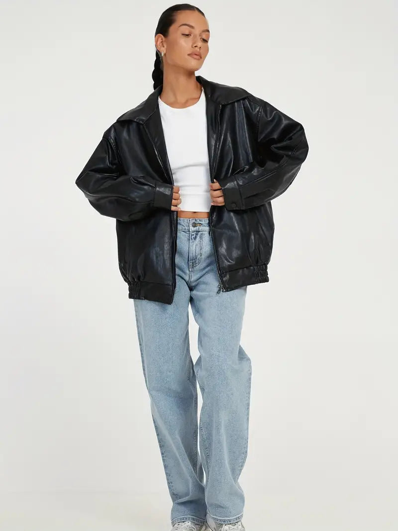 Mila | Elegante Lederjacke – Hochwertig, Bequem & Vielseitig für Jeden Anlass 0