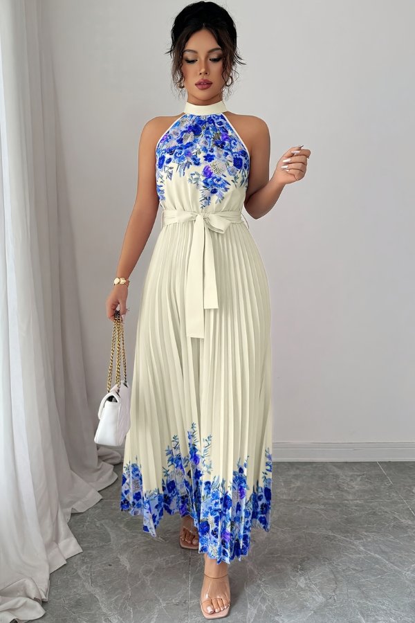 Mila | Elegantes und romantisches Blumenmuster Midikleid 16