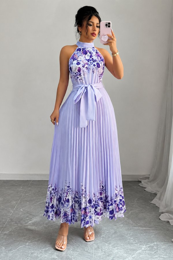 Mila | Elegantes und romantisches Blumenmuster Midikleid 4