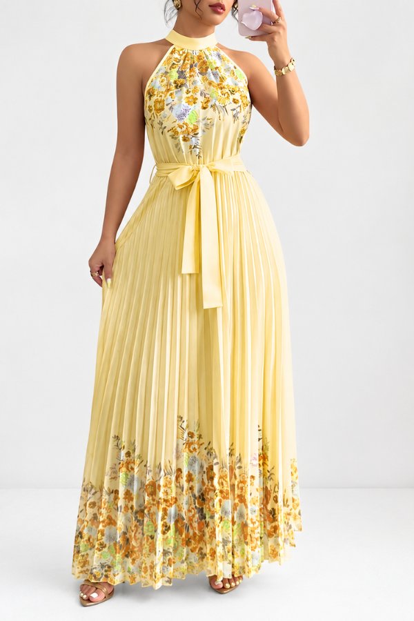 Mila | Elegantes und romantisches Blumenmuster Midikleid 7