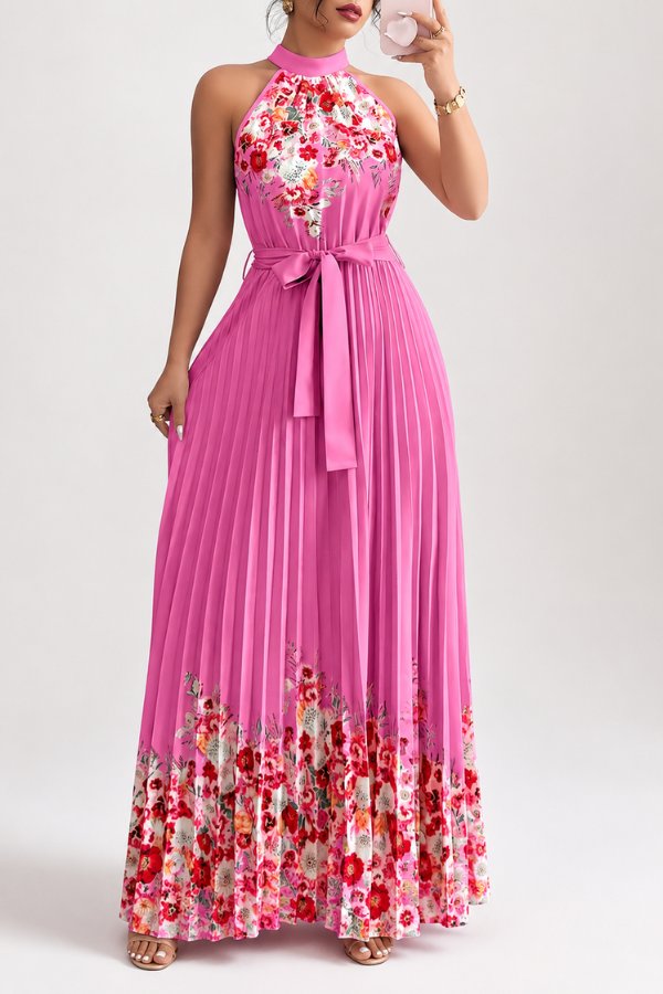 Mila | Elegantes und romantisches Blumenmuster Midikleid 8
