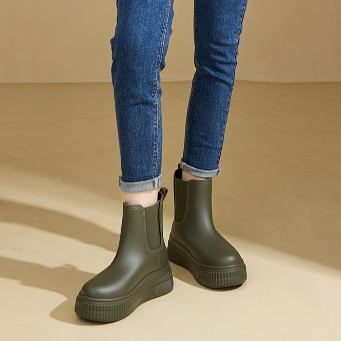 Mila | Wasserdichte, Trendige &amp; Stilvolle Chelsea Plateau Stiefel 4