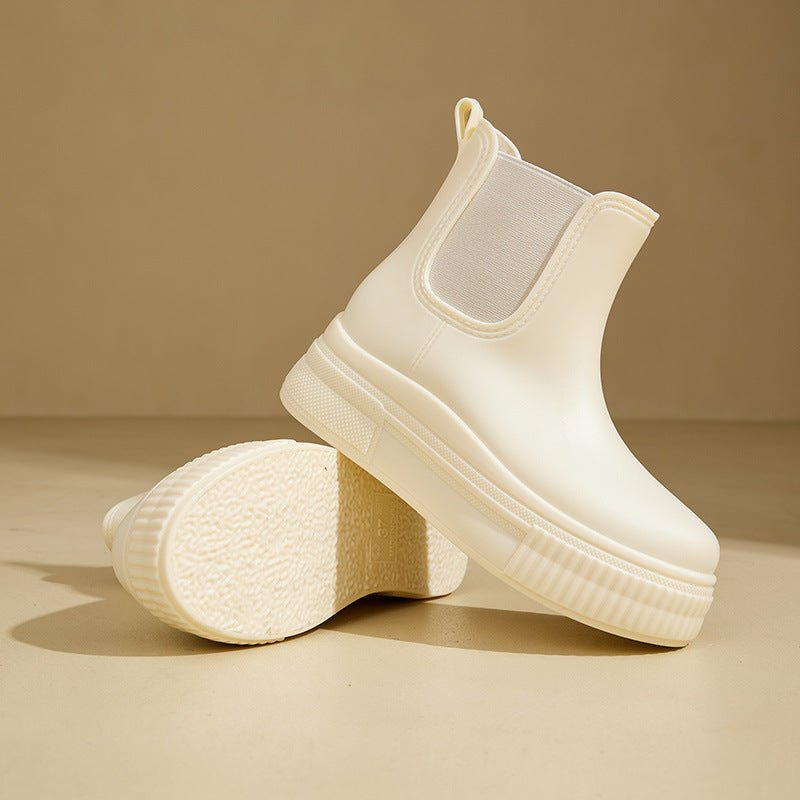 Mila | Wasserdichte, Trendige &amp; Stilvolle Chelsea Plateau Stiefel 5