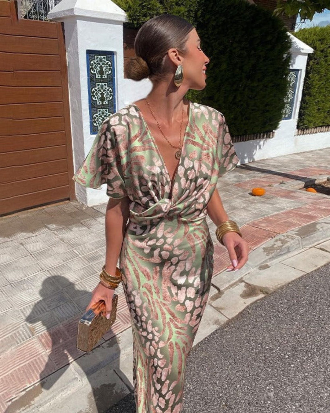 Milou | Elegantes Maxikleid für Damen mit Drapierung 3