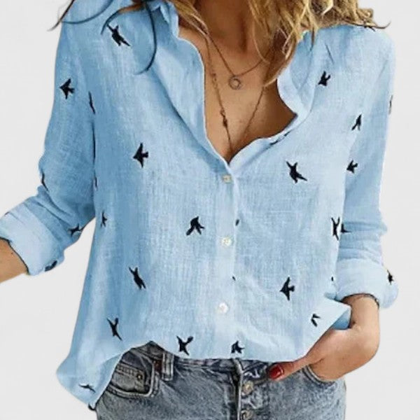 Mira | Elegante Damenbluse mit V-Ausschnitt – Bequem, Floral & Vielseitig für Festliche Anlässe 7