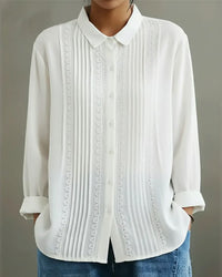 Sophie | Exquisite long-sleeve blouse with pleated details