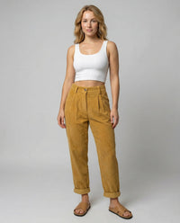 Marlene | Elegant corduroy pants with comfortable stretch waistband
