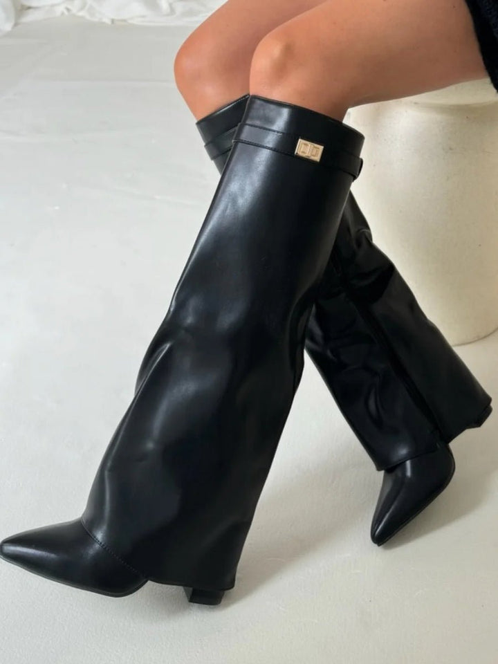 Mira | Elegante, Bequeme &amp; Vielseitige Kniehohe Wildlederstiefel 2