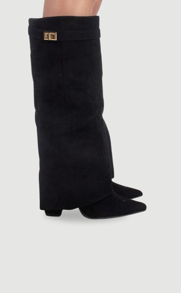 Mira | Elegante, Bequeme &amp; Vielseitige Kniehohe Wildlederstiefel 3
