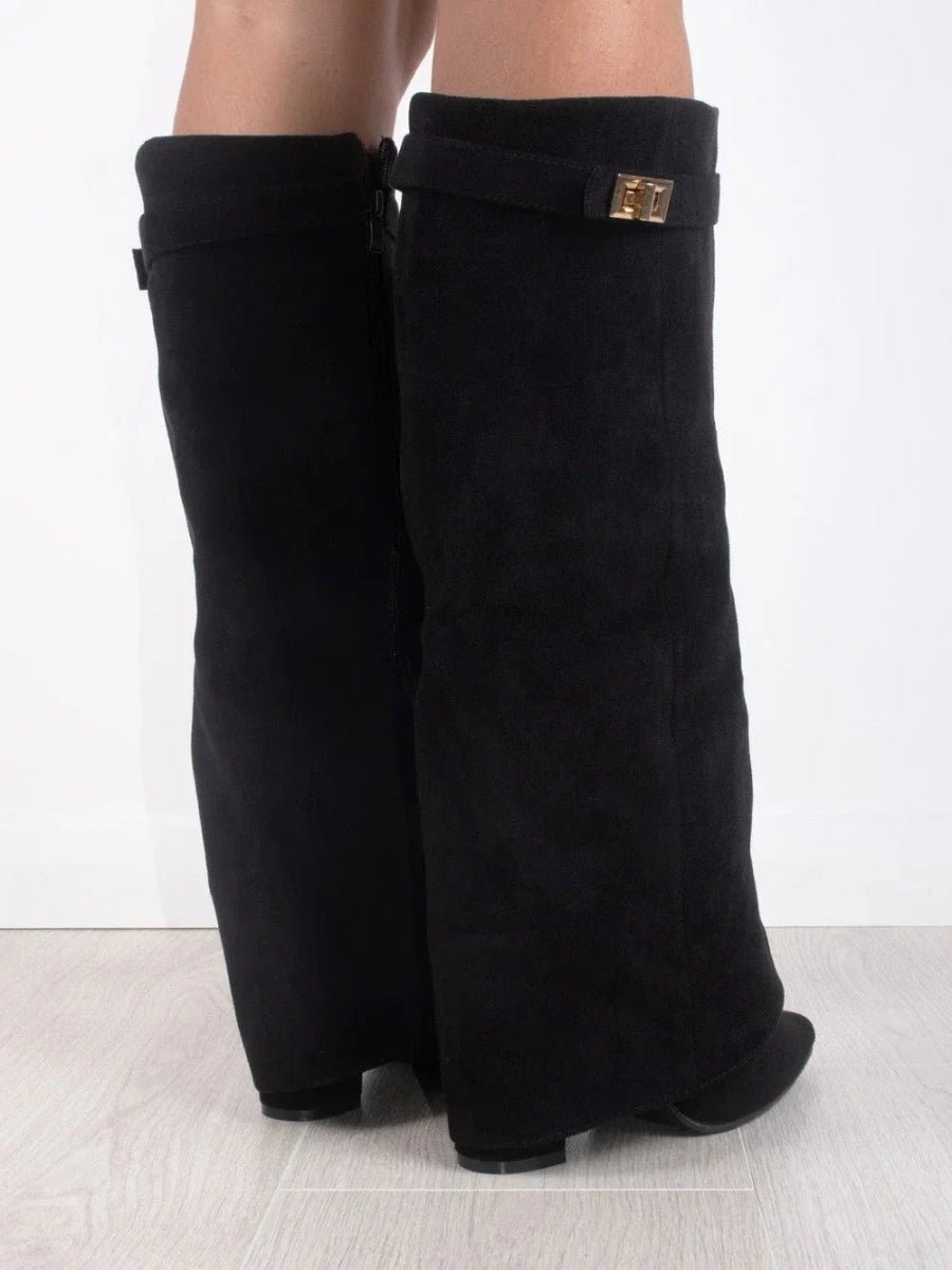 Mira | Elegante, Bequeme &amp; Vielseitige Kniehohe Wildlederstiefel 7