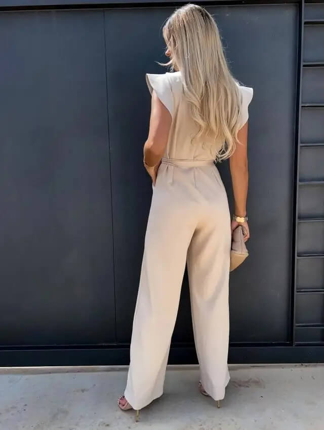 Mira | Eleganter Damen Jumpsuit – Flatterärmel, Weites Bein & Perfekt für Festliche Anlässe 1