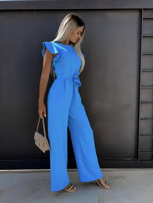 Mira | Eleganter Damen Jumpsuit – Flatterärmel, Weites Bein & Perfekt für Festliche Anlässe 9