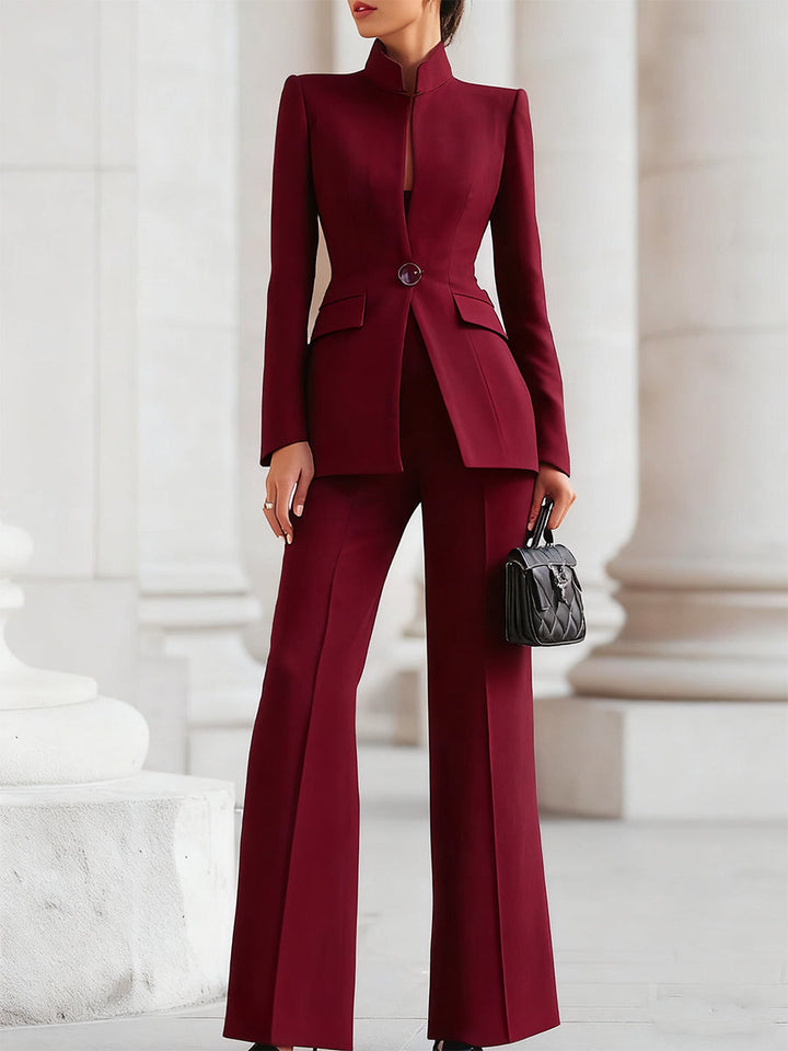 Mira | Eleganter, Maßgeschneiderter Blazer- und Hosen-Set für Frauen 3