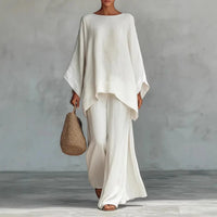 Sophie | Stylish two-piece set with asymmetrical top