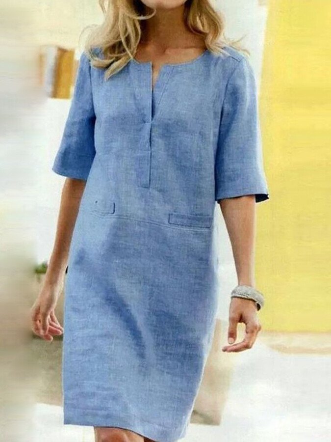 Mira | Elegantes, Bequemes Damen Kleid – Perfekt für Hochzeitsgäste und Sommerkleider 0