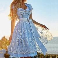 Andrea | Elegant Dress with Floral Embroidery