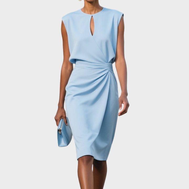 Mira | Elegantes, Vielseitiges &amp; Festliches Damenkleid – Ärmellos, Knielang 1