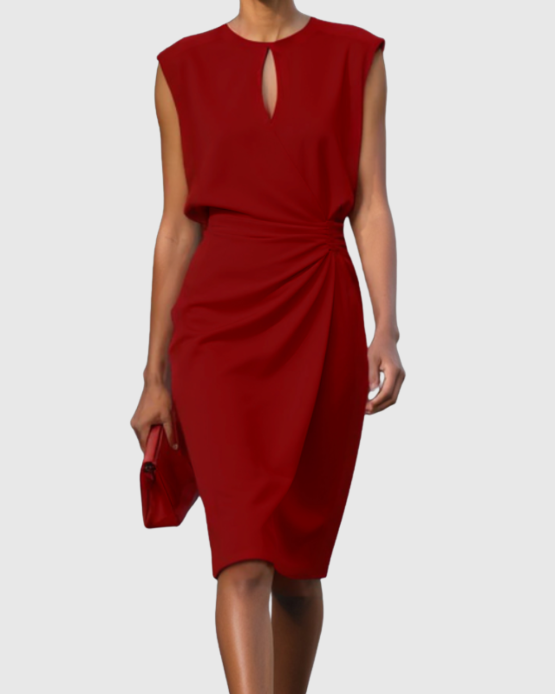 Mira | Elegantes, Vielseitiges &amp; Festliches Damenkleid – Ärmellos, Knielang 7
