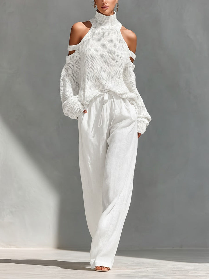 Mira | Elegantes, Weiches &amp; Modernes Cold-Shoulder Strickset 2