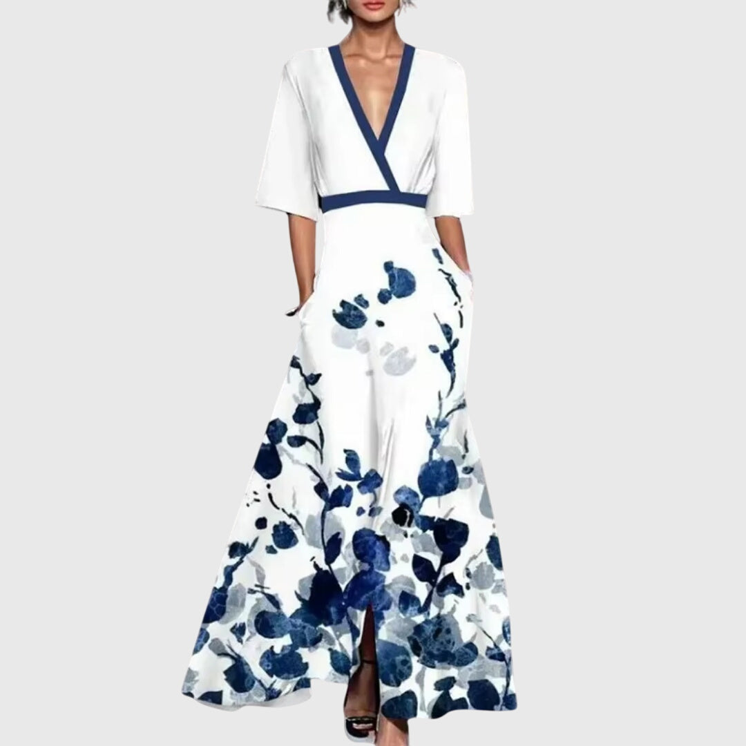 Mira | Festliches Kleid Damen Floral Elegantes Design Tailliert 1