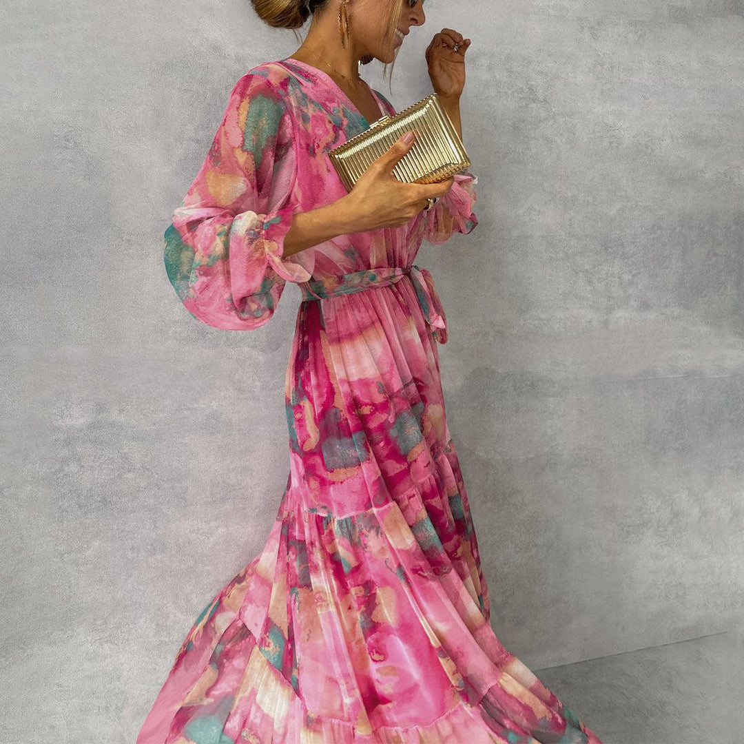 Mirella | Weiches Damenkleid mit Blumenmuster 0