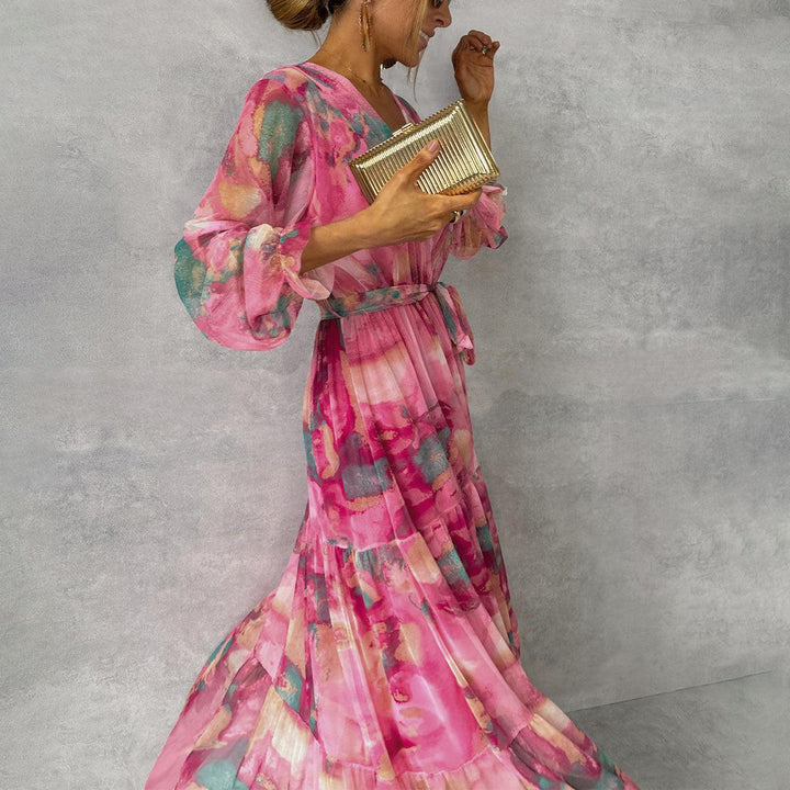 Mirella | Weiches Damenkleid mit Blumenmuster 0