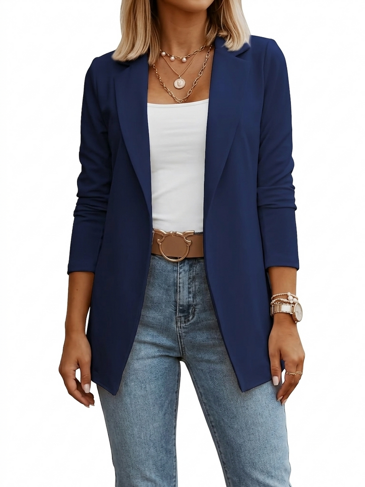 Montera | Eleganter, Drapierter Longblazer Damen für Vielseitige Looks 2