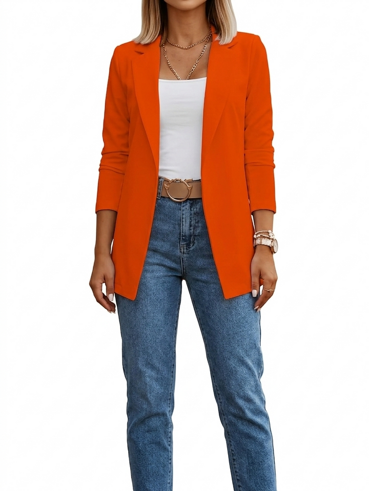 Montera | Eleganter, Drapierter Longblazer Damen für Vielseitige Looks 6