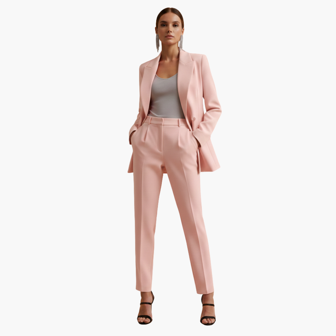 Natascha | Eleganter Damen Anzug Blau – Zweireihig, Maßgeschneidert &amp; Festlich 10