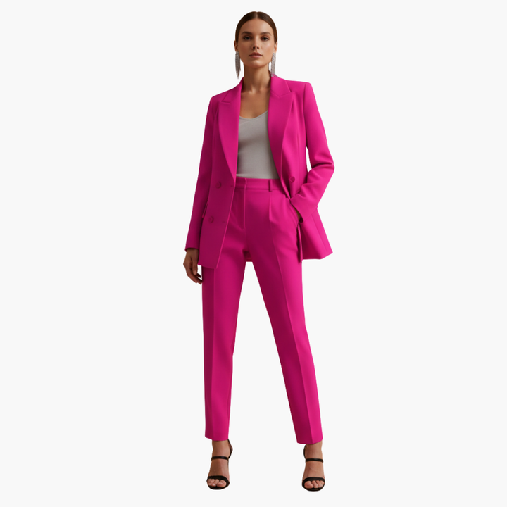 Natascha | Eleganter Damen Anzug Blau – Zweireihig, Maßgeschneidert &amp; Festlich 14
