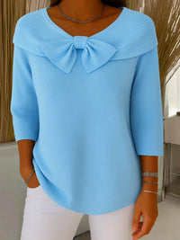 Martha | Elegant Sweater with Bow Detail for Feminine Charm