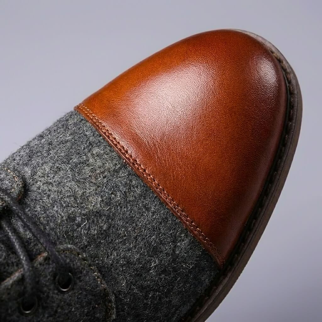 Nicholas | Außergewöhnlich warme und hochwertige Leder Wollstiefel 4