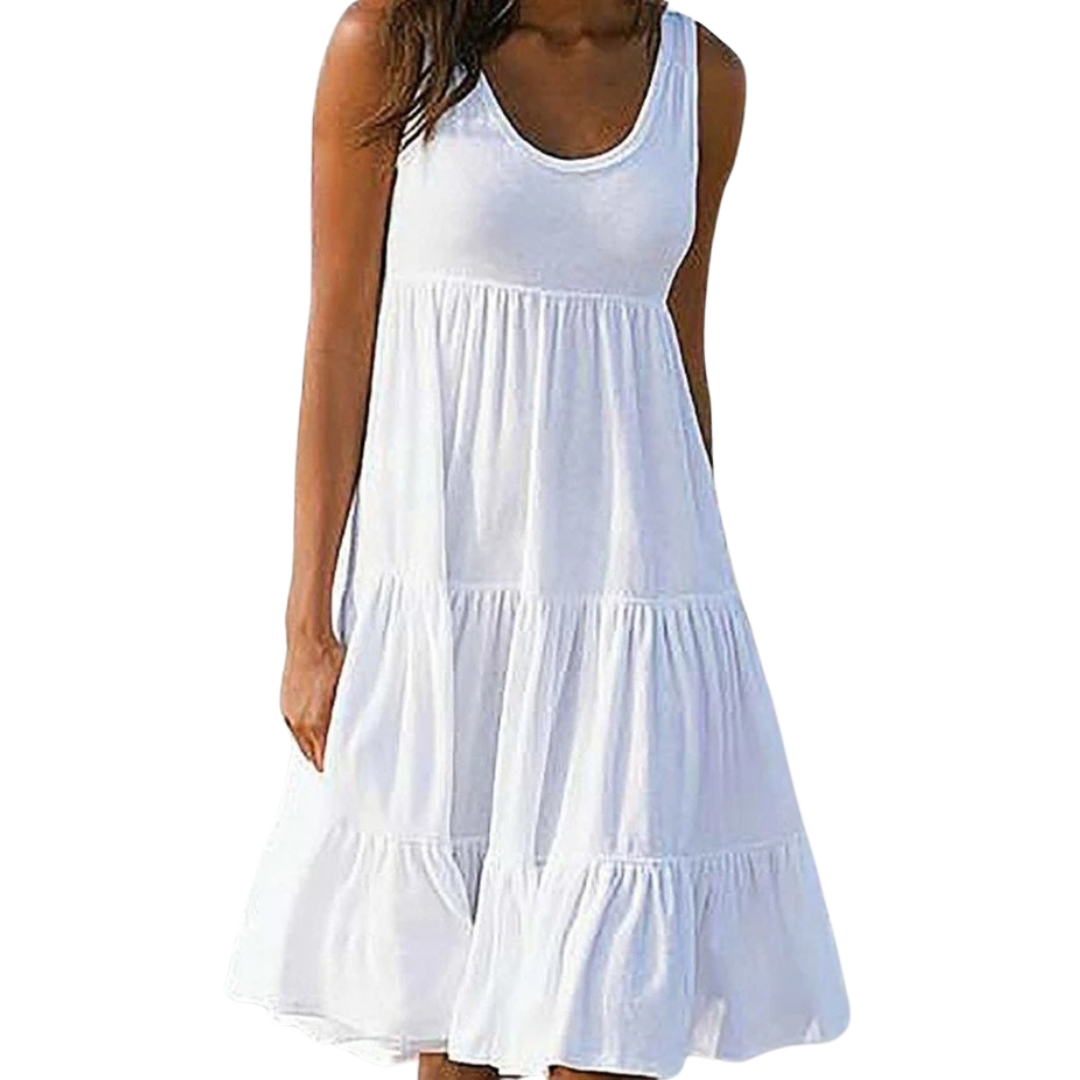 Nina | Elegantes, Fließendes Damen Midi Kleid – Bequemes Sommerkleid für Jeden Anlass 0