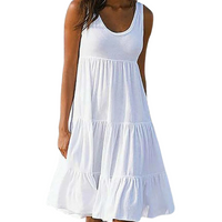 Amelia | Elegant tiered midi dress for summer
