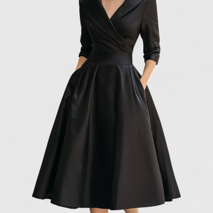 Nivara | Elegantes Midikleid mit V-Ausschnitt 6