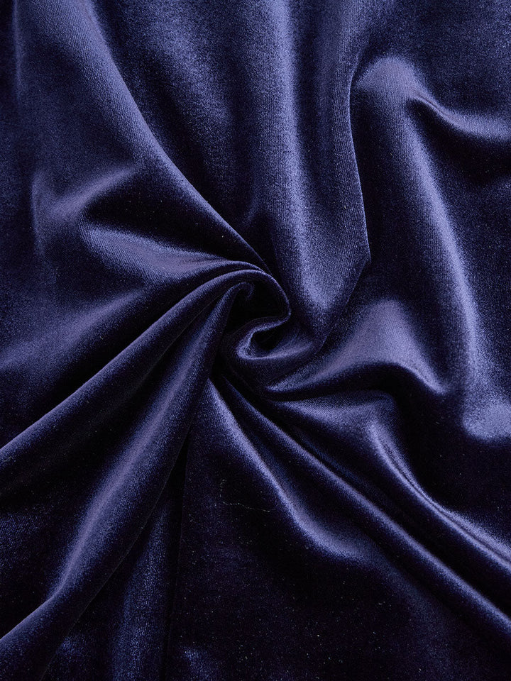 Nivaro | Elegantes Samt Damenkleid Midikleid 5