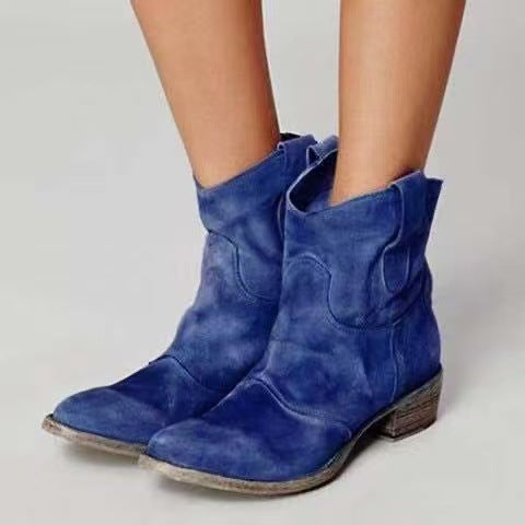 Nubri | Elegante Wildleder-Stiefeletten mit Blockabsatz 4