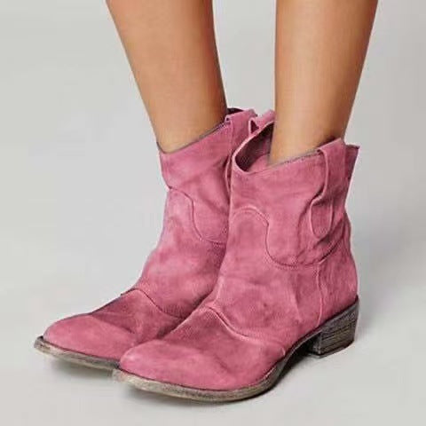 Nubri | Elegante Wildleder-Stiefeletten mit Blockabsatz 7