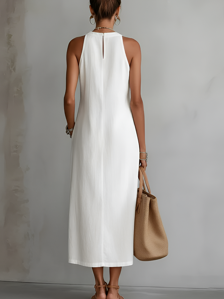 Octavia | Elegantes, Besticktes &amp; Ärmelloses Damen Midikleid 2