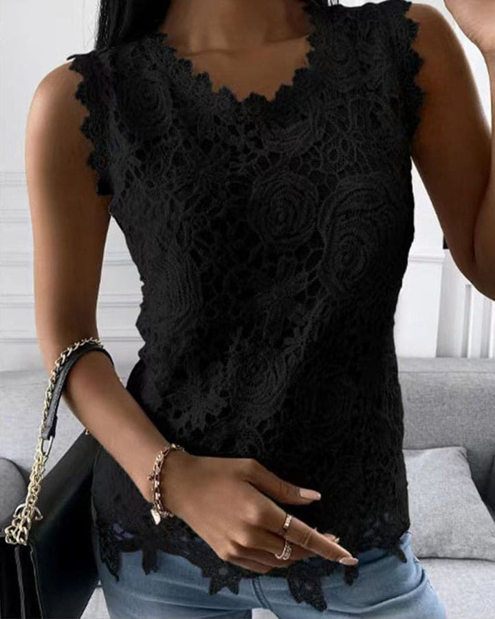 Octavia | Elegantes, Tailliertes Ärmelloses Oberteil für Damen – Festlich &amp; Feminin 1