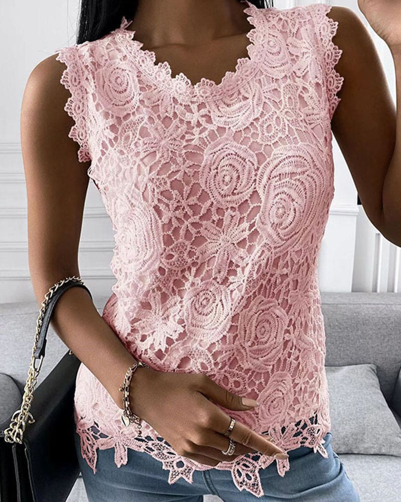 Octavia | Elegantes, Tailliertes Ärmelloses Oberteil für Damen – Festlich &amp; Feminin 2