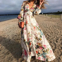Emily | Elegant and flowing long-sleeve maxi dress