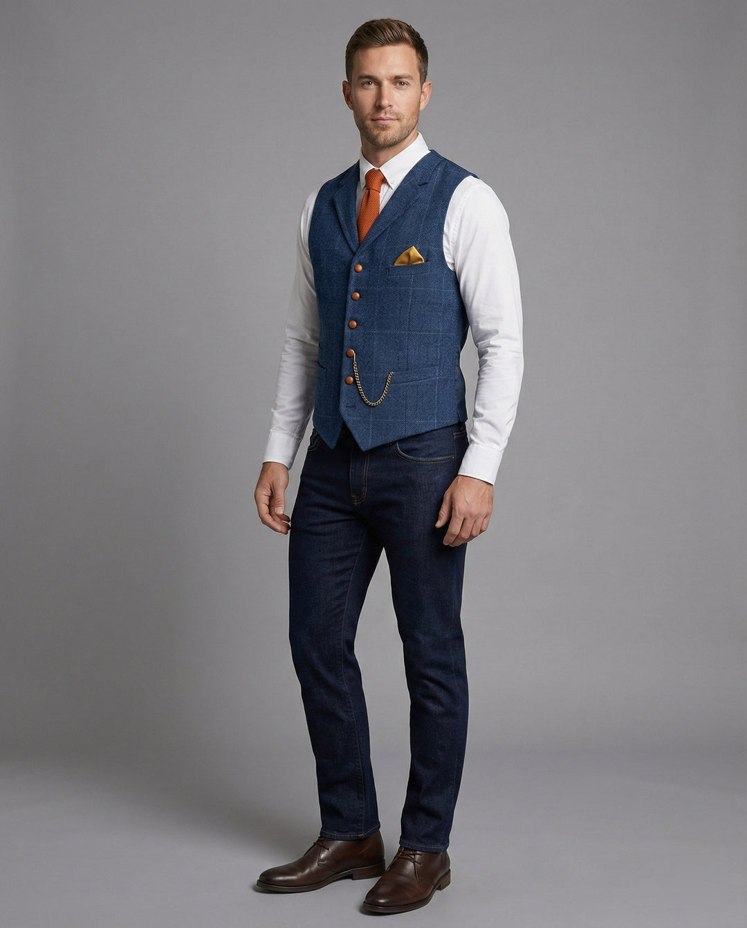 Olivian | Stilvolle, Vielseitige &amp; Klassische Herren Vintage-Weste 1