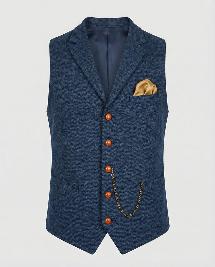 Olivian | Stilvolle, Vielseitige &amp; Klassische Herren Vintage-Weste 2