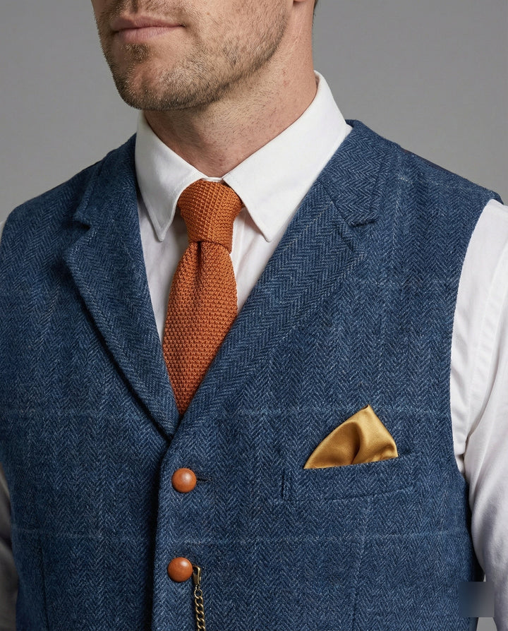 Olivian | Stilvolle, Vielseitige &amp; Klassische Herren Vintage-Weste 4