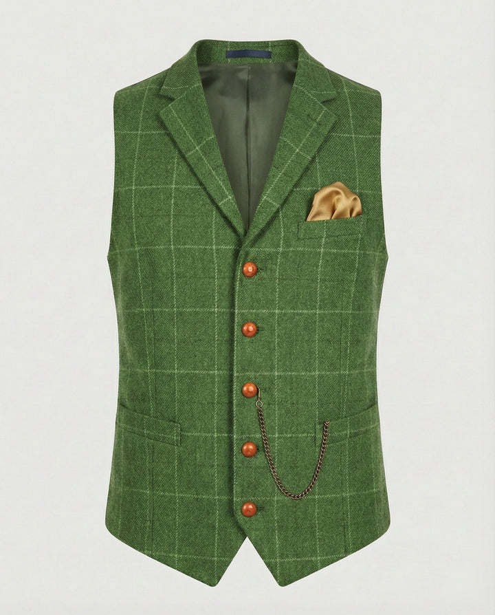 Olivian | Stilvolle, Vielseitige &amp; Klassische Herren Vintage-Weste 5
