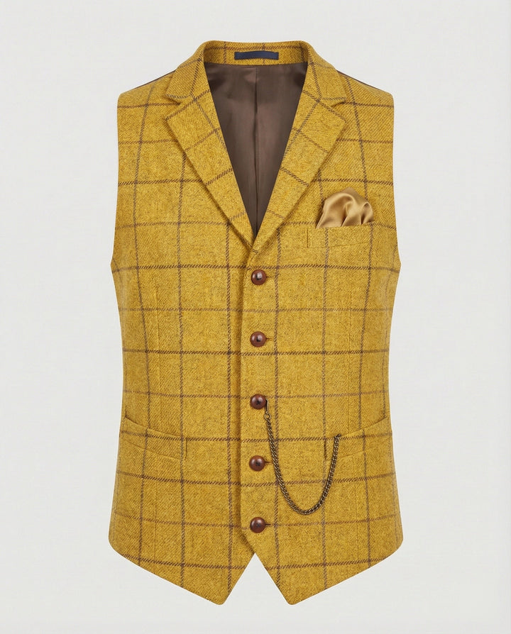 Olivian | Stilvolle, Vielseitige &amp; Klassische Herren Vintage-Weste 6