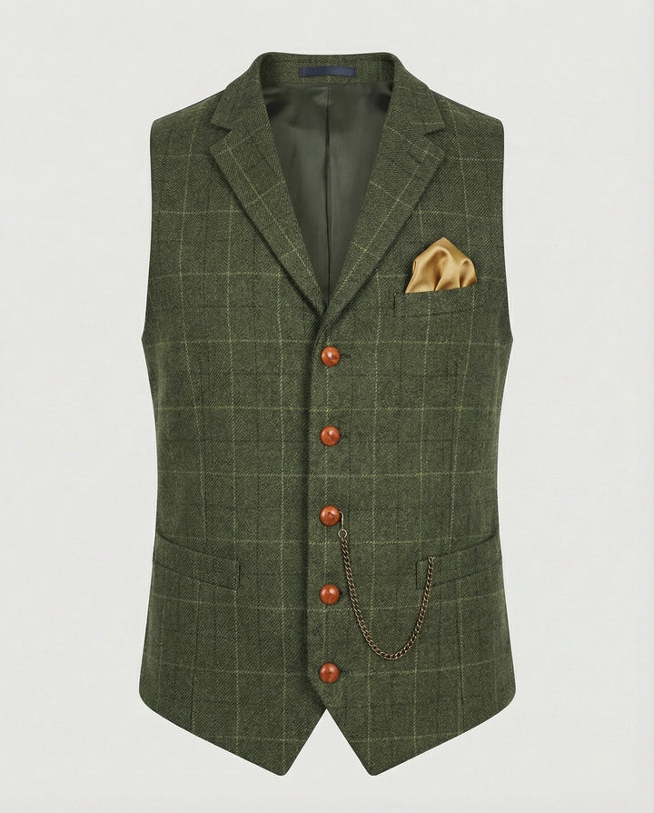 Olivian | Stilvolle, Vielseitige &amp; Klassische Herren Vintage-Weste 7