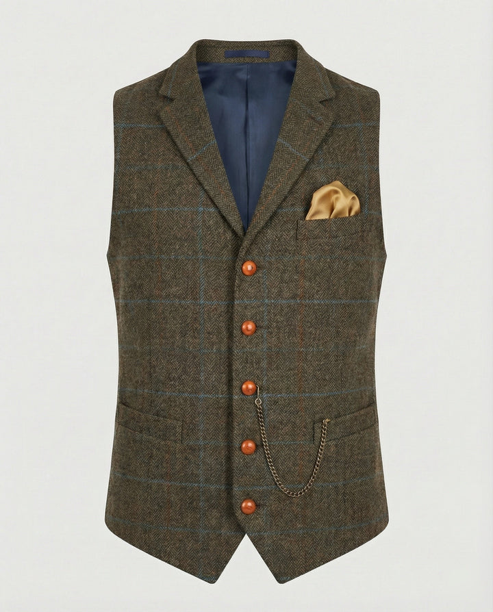 Olivian | Stilvolle, Vielseitige &amp; Klassische Herren Vintage-Weste 9
